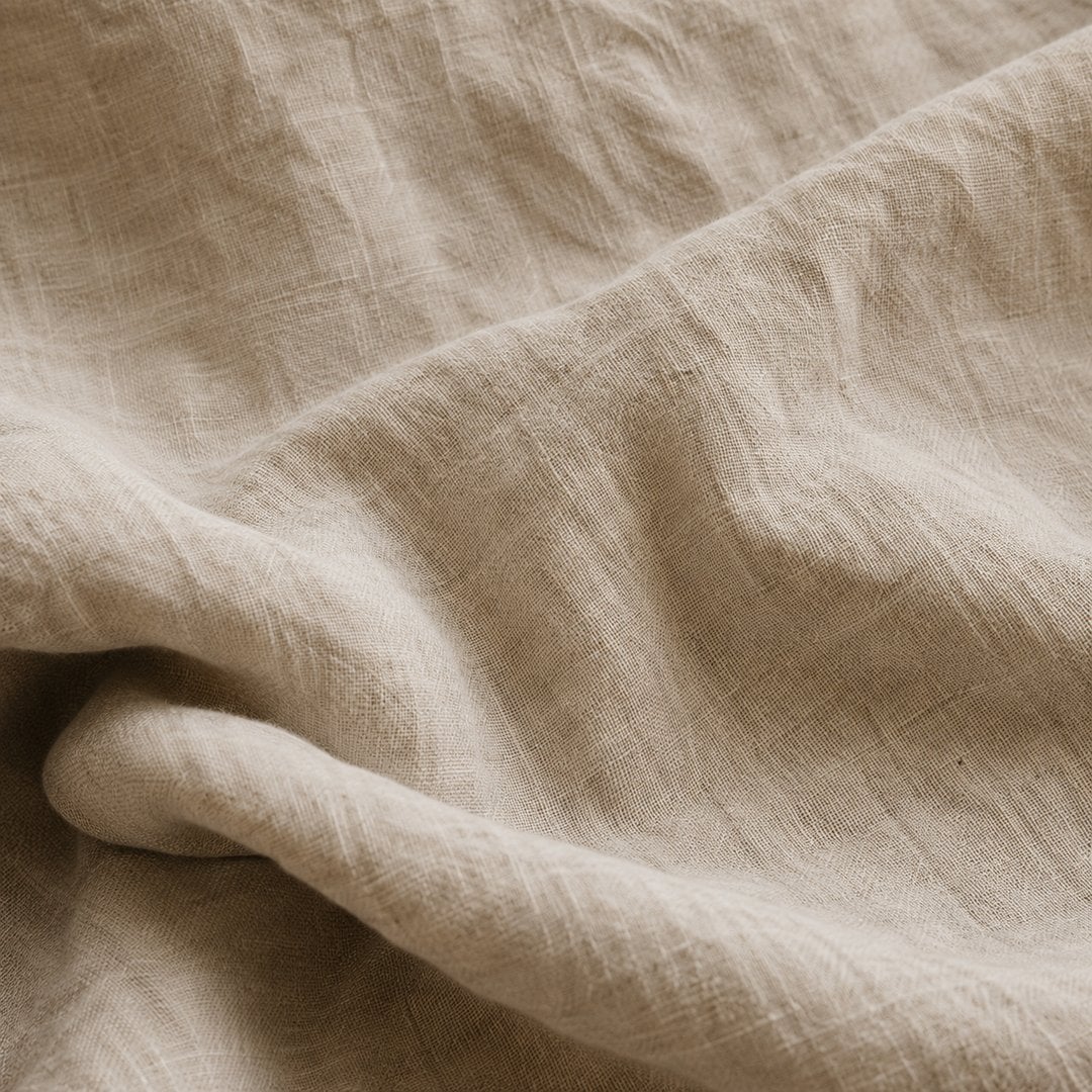 Linen material for Wabi-Sabi interiors