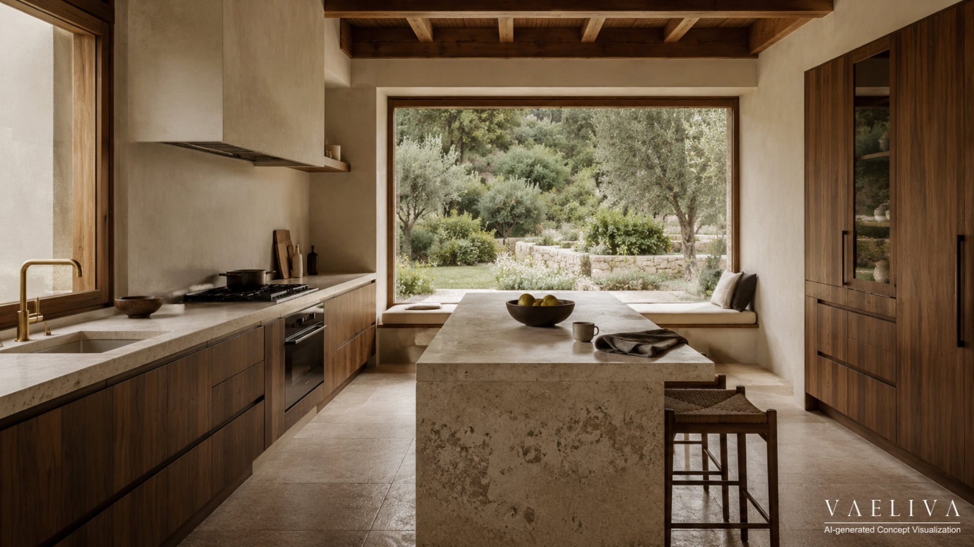 Modern Mediterranean Kitchen — House 001