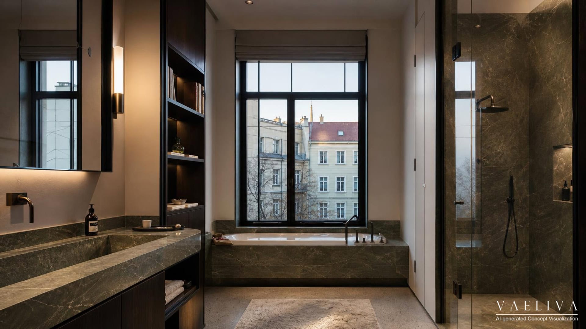 Neo Deco Bathroom — House 001