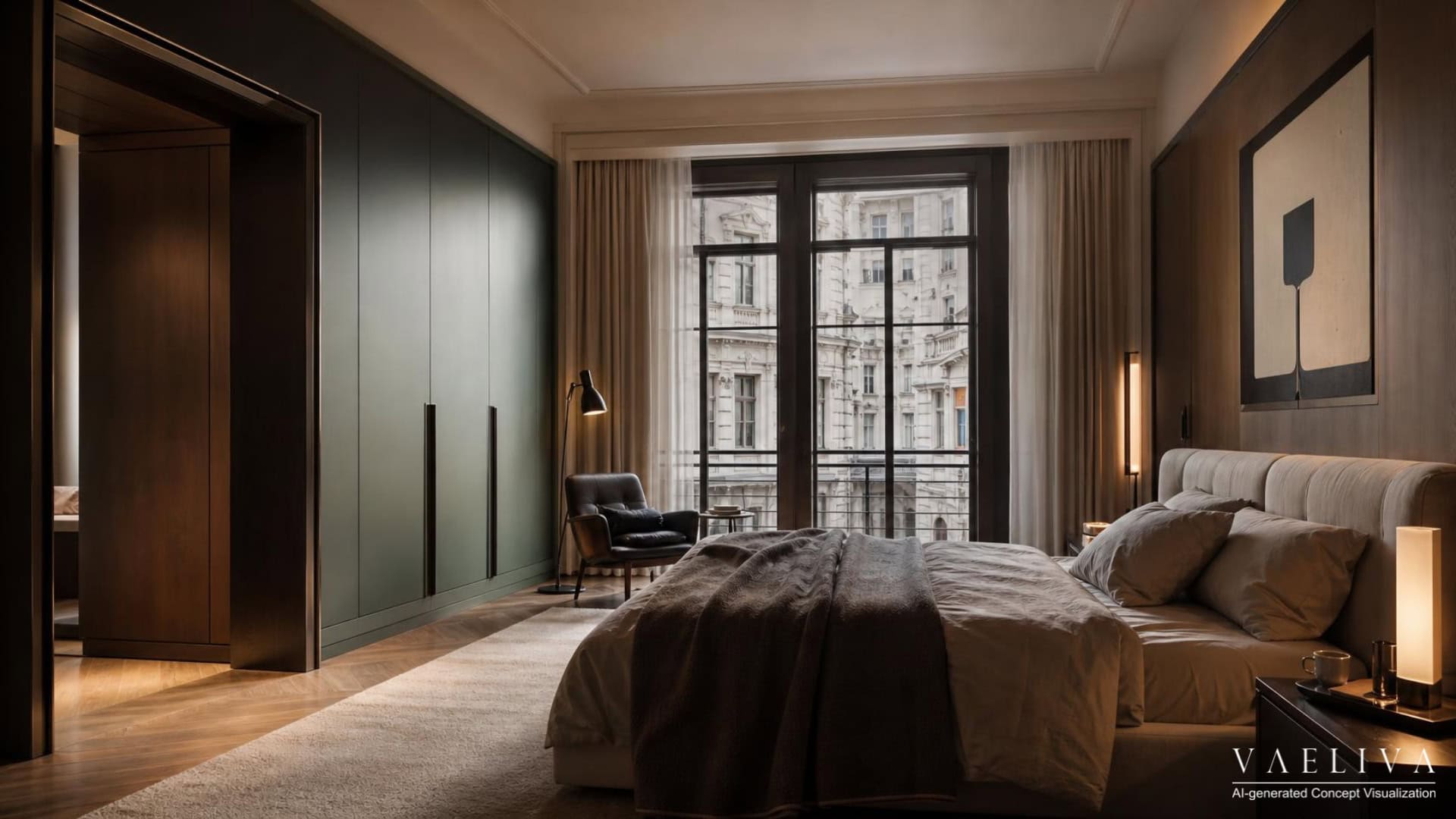 Neo Deco Bedroom — House 001