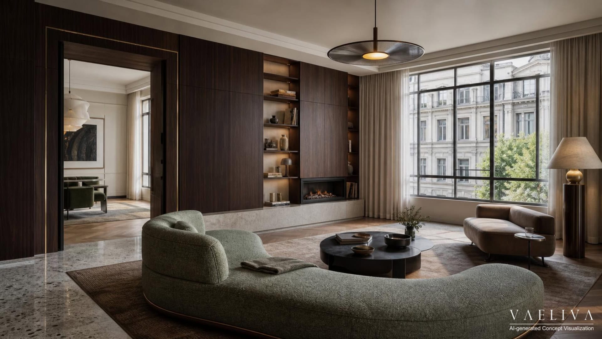 Neo Deco Living Room — House 001
