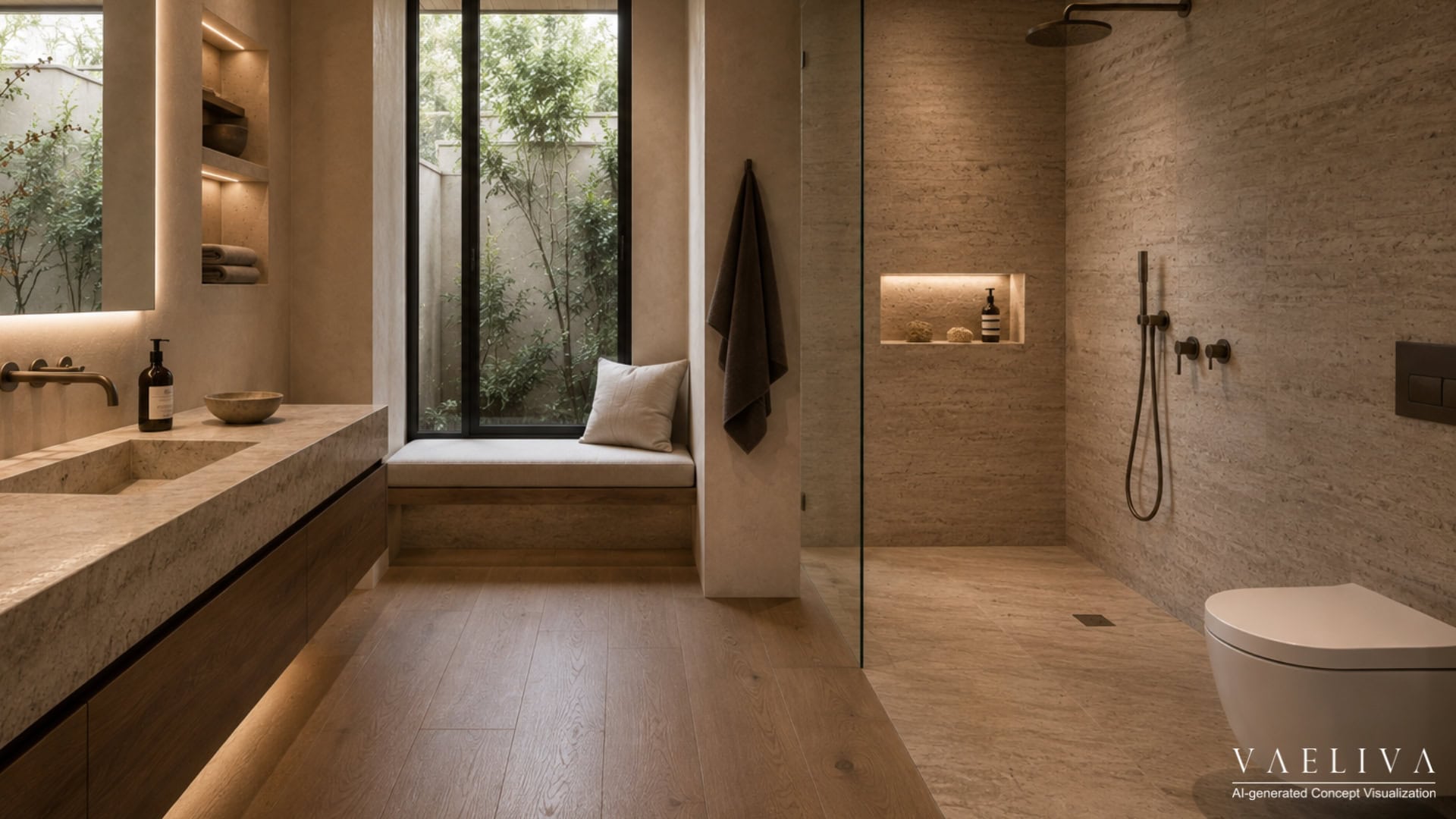 Organic Modern Bathroom — House 001
