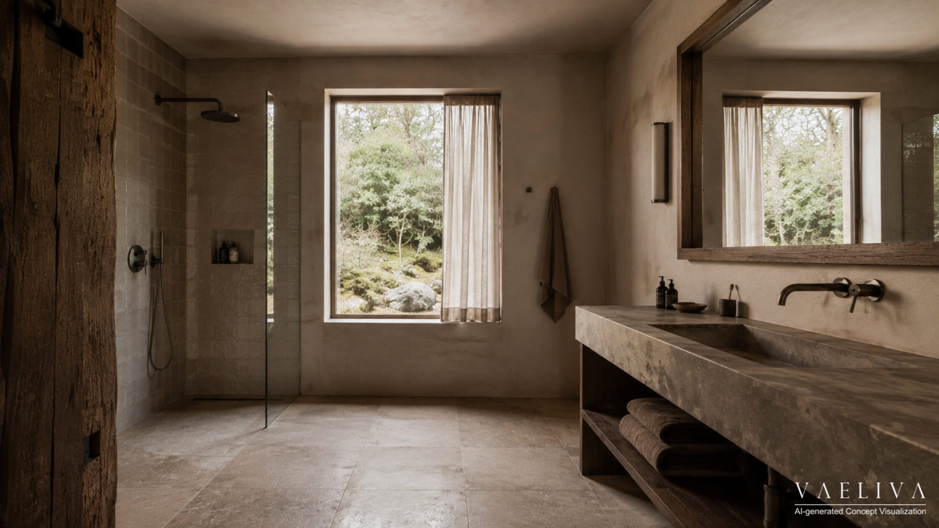 Wabi-Sabi Bathroom — House 001